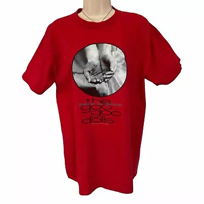 Buy Vintage Goo Goo Dolls T-Shirt Here Is Gone Tour Red Shirt Medium • 32.63£