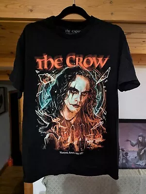Buy The Crow Brandon Lee Merch Shirt By Hell On Shirts Size Medium Print Card Bundle • 18£