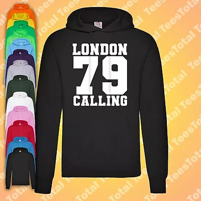 Buy London Calling 79 Hoodie | The Clash | Joe Strummer | Punk | New Wave • 25.19£
