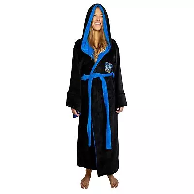 Buy Harry Potter Ravenclaw Hooded Bathrobe For Adults One Size Fits Most • 97.91£