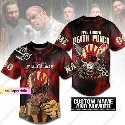 Buy  Five Finger Death Punch Jersey, Heavy Metal Baseball Shirt • 27.72£