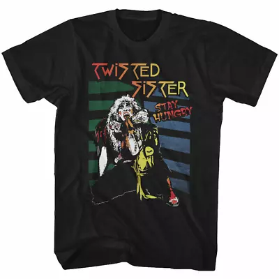 Buy Stay Hungry Twisted Sister Black T-Shirt Cotton Unisex S-5XL YG91 • 19.50£