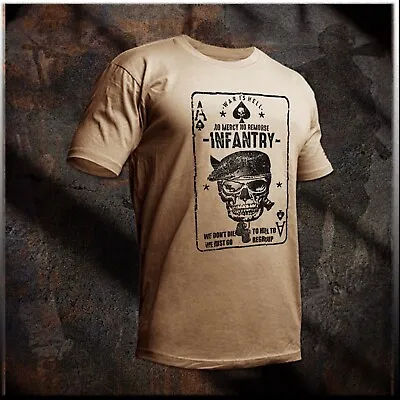 Buy Infantry T-shirt Military Infantryman We Don’t Die Hell To Regroup Combat Vet • 18.63£