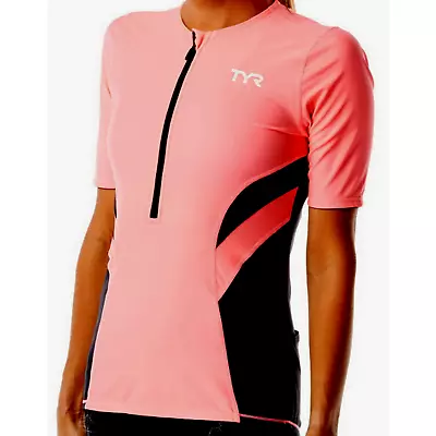 Buy TYR Competitor Women Tri Singlet Short Sleeve Top - Coral Grey Sz Small - $65 • 24.23£