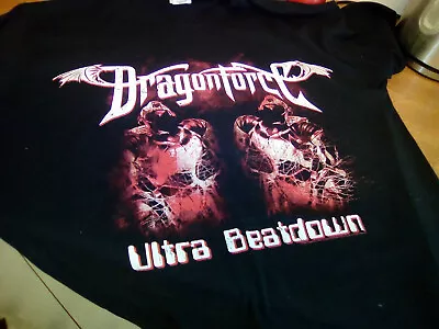 Buy Dragonforce Tour ULTRA BEATDOWN 2009 T-shirt (Medium) Vintage • 7.99£