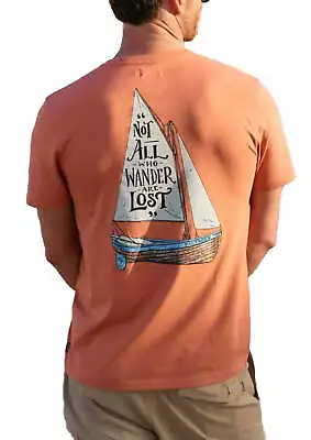 Buy Saltrock Men's Lost Ships T-Shirt Orange • 20£