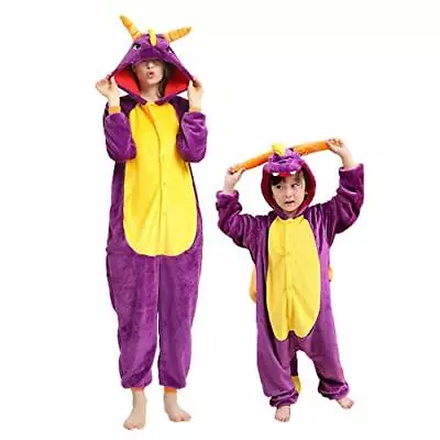 Buy Girls Boys Pyjamas 12Onesie Costume Anime Animal Cosplay Hoodie Soft ShiryuZX • 12.48£