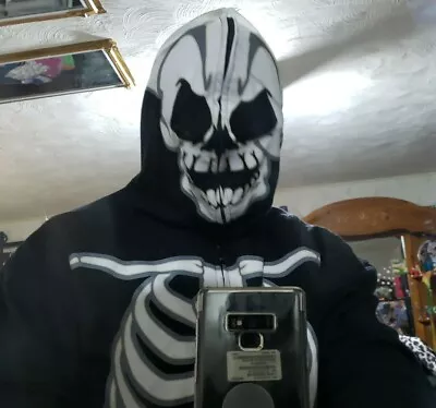 Buy GWP Dead Serious Skeleton Full Zip Hoodie Sweatshirt Size 2XL • 107.10£