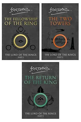 Buy Lord Of The Rings Trilogy (3 Books) J.R.R. Tolkien BRAND NEW Free Delivery • 17.99£