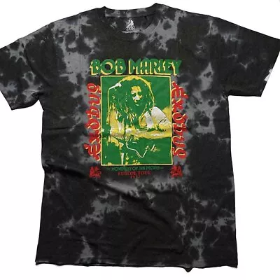 Buy Bob Marley 'Exodus' Black Dip Dye T Shirt - NEW OFFICIAL • 15.49£
