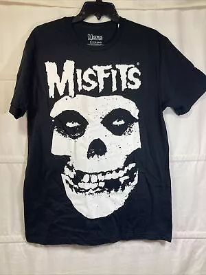Buy NWT Misfits Skull T-Shirt Skull On Black Graphic Tee Mad Engine Global Sz Medium • 14.94£