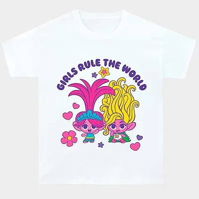 Buy Girls Trolls T-Shirt | Trolls Tee For Girls | T Shirt For Kids • 12.99£