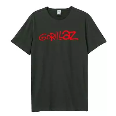 Buy GORILLAZ - LOGO AMPLIFIED VINTAGE CHARCOAL MEDIUM =T-shirt= • 22.59£