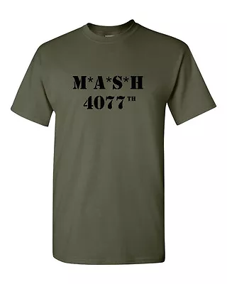 Buy MASH 4077th T Shirt Military Green Mobile Army Surgical Hospital Tee S-3XL • 8£