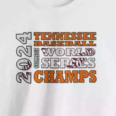 Buy TENNESSEE BASEBALL 2024 COLLEGE WORLD SERIES CHAMPS T-Shirt VOLUNTEERS VOLS CWS • 22.91£
