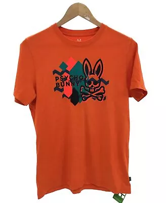 Buy PSYCHO BUNNY Women's Size UK 4 Orange Crew Neck Short Sleeve T-shirt PRE-LOVED • 6.99£