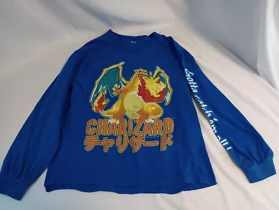 Buy Vintage Charizard Pokemon Long Sleeve Shirt 2000 Nintendo Boys Youth Large *READ • 8.53£