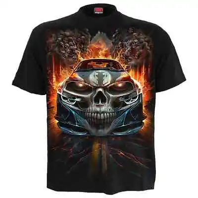 Buy SPIRAL DIRECT SPEED FREAK T-Shirt Tattoo Skull Goth Flames Rock Race Gift Top • 16.99£
