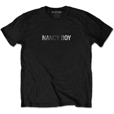 Buy Officially Licensed Placebo Nancy Boy Mens Black T Shirt Placebo Classic Tee • 16£
