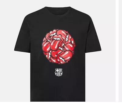 Buy Fc Barcelona T-shirt The Rolling Stones Limited Edition Size Xl • 59.80£
