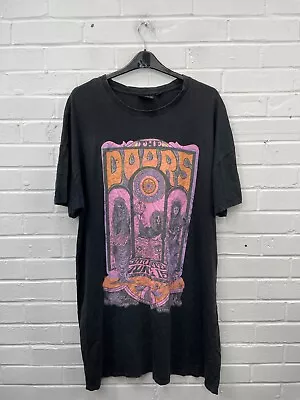 Buy The Doors | Black Short Sleeve Graphic Over Sized T-Shirt XL #CS • 4.99£