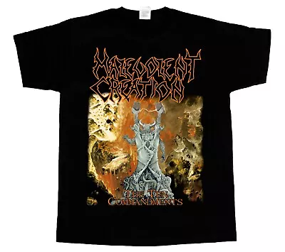 Buy Malevolent Creation The Ten Commandments 91 Death Suffocation New Black T-shirt • 20.40£