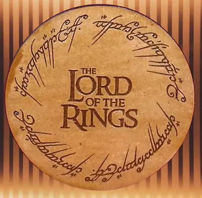 Buy Lord Of The Rings Wooden Coasters, Middle Earth, Engraved, Christmas Gift - UK • 20.95£