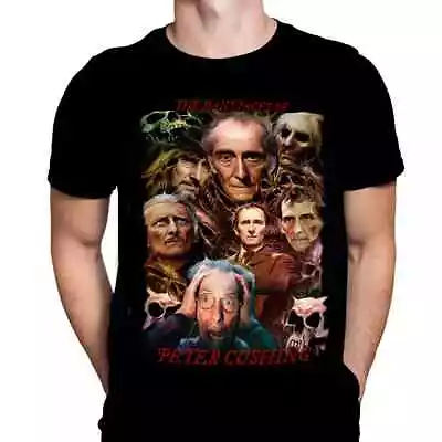 Buy Faces Of Peter Cushing - Movie Poster Art - T-shirt / Hammer / Horror • 18.66£