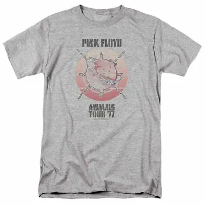 Buy Pink Floyd Animals Tour 77 T Shirt Mens Licensed Rock Band Tee Sport Gray • 16.33£