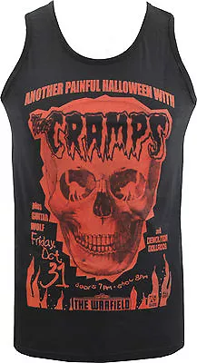 Buy Mens Tank Vest The Cramps Halloween Skull Lux Interior Psychobilly Garage S-5xl • 20.50£