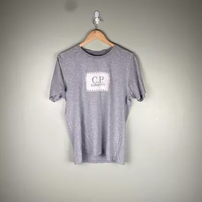 Buy CP Company Box Logo T-Shirt In Grey  • 30£