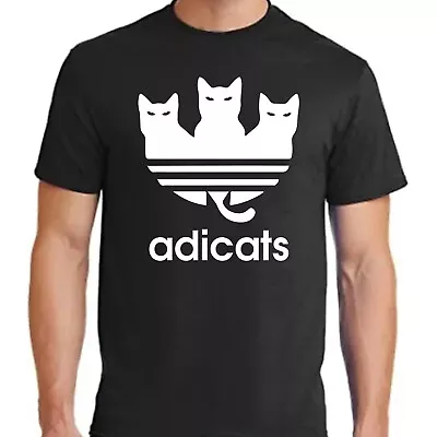 Buy Adicats Spoof Cats Adult Kids T-Shirt Retro Birthday Funny Unisex Gift T Shirt • 10.99£