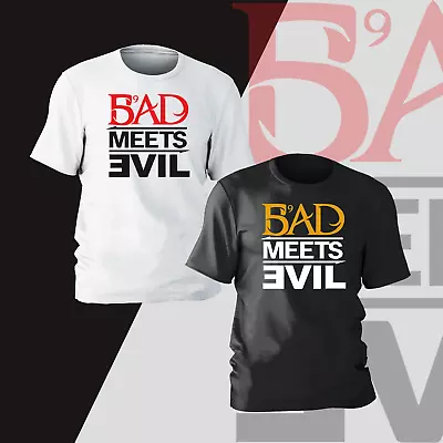 Buy Bad Meets Evil T-Shirt Funny Present Gift Kids Mens Unisex Womens Tee • 13.99£