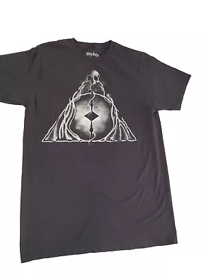 Buy Harry Potter Death Eater T-shirt Sz M Black Short Sleeve Cotton Tee Teens Magic • 5.60£
