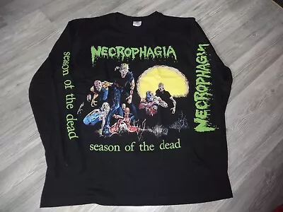 Buy Necrophagia LS Shirt Death Metal Nunslaughter Incantation Profanatica XXL • 38.50£