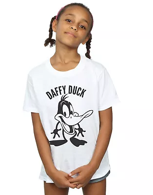 Buy Looney Tunes Girls Daffy Duck Large Head T-Shirt • 12.99£