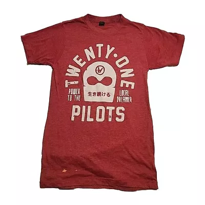 Buy 21 Pilots T-Shirt Power To The Local Dreamer Small Heather Red TulTex • 3.73£