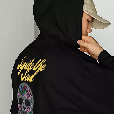 Buy Unisex Hoodie, Skull Symphony - Unique Handcrafted Art For Bold Statements • 43.41£