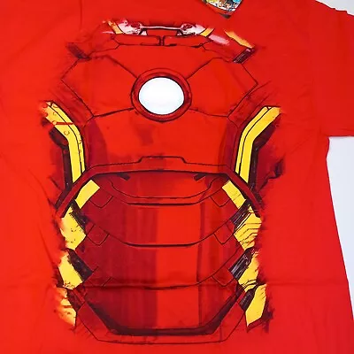 Buy Marvel Avengers Age Of Ultron Iron Man Red T Shirt XL (42-44inch Chest)bnwt • 9.95£