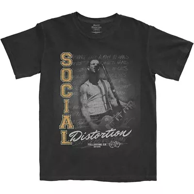 Buy Social Distortion T Shirt Athletics Distressed Band Logo Official Black S • 15.95£