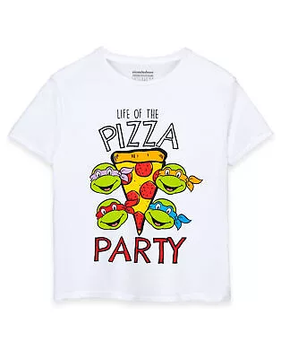Buy Teenage Mutant Ninja Turtles Life Of The Pizza Party Short Sleeved T-Shirt • 10.95£