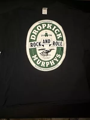 Buy Dropkick Murphys Bottle Cap Black T Shirt Rock And Roll Beer Style Men’s 2XL • 9.32£