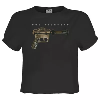 Buy Amplified Womens/Ladies Ray Gun Foo Fighters Crop T-Shirt GD1858 • 28.59£