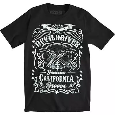 Buy Men's Devil Driver Sawed Off (Back Print) Slim Fit T-shirt Small Black • 26.18£