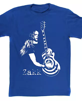 Buy Zakk Wylde SHIRT Artwork Blue T-shirt Short Sleeve All Sizes S To 45Xl 3F295 • 17.70£
