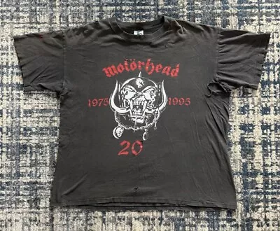 Buy Vintage 1995 Motörhead 20 Year T Shirt XL Speed Metal Band Venom Thrash Sodom • 111.83£