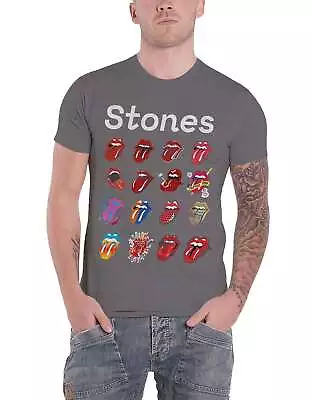 Buy The Rolling Stones T Shirt Tongue Evolution Tour New Official Mens Charcoal XXL • 16.95£