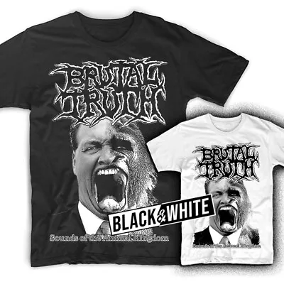 Buy Brutal Truth Sounds Of The Animal Kingdom Album Tshirt BLACK WHITE Sizes S-5XL • 18.67£