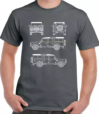 Buy CLASSIC Land Rover Defender Car Clipart GİFT IDEA PRESENT BIRTHDAY T.SHIRT • 17.49£