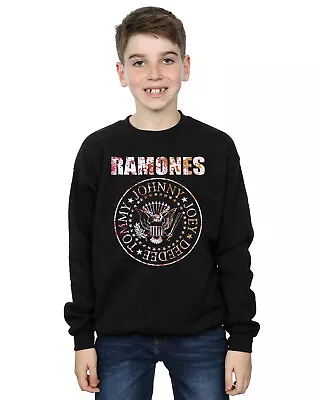 Buy Ramones Boys Flower Rose Sweatshirt • 15.99£